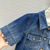 DIO* 24SS gradient washed denim short sleeve jacket/skirt 1:1 VIP 8