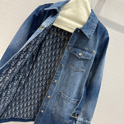 DIO* 24SS gradient washed denim jacket skirt 1:1 VIP 8