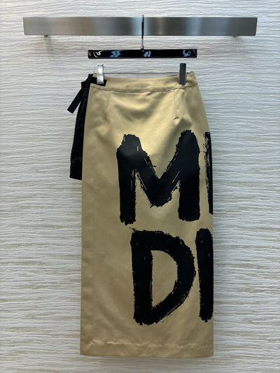 DIO* 24SS ink letter skirt 1:1 VIP