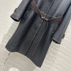 PRA* 24SS 100% sheepskin long trench coat 1:1 VIP