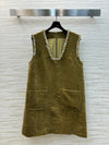 MIU* 24SS rhinestone embellished sleeveless dress 1:1 VIP