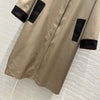 Herm* 24SS 100% sheepskin mid-length trench coat 1:1 VIP