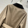 Herm* 24SS 100% sheepskin mid-length trench coat 1:1 VIP