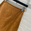 PRA* 24SS Golden Brown Suede Long Skirt 1:1 VIP