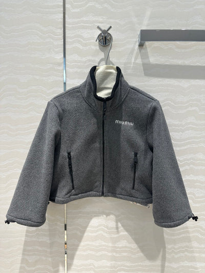 MIU* 24SS Grey Jacket/Short Skirt 1:1 VIP