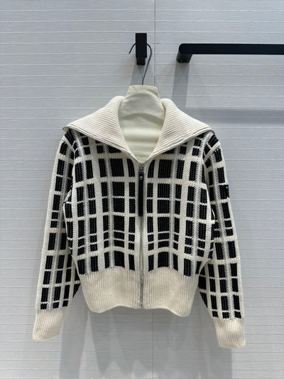 LOU*24SS Cashmere Lapel Zipper Jacket 1:1 VIP