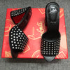 Christia** Loubout** new red bottom shoes high heels rhinestone sandals