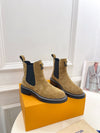 Louis Vuitton new 2025 new high quality VIP1:1 thick sole Chelsea ankle boots collection