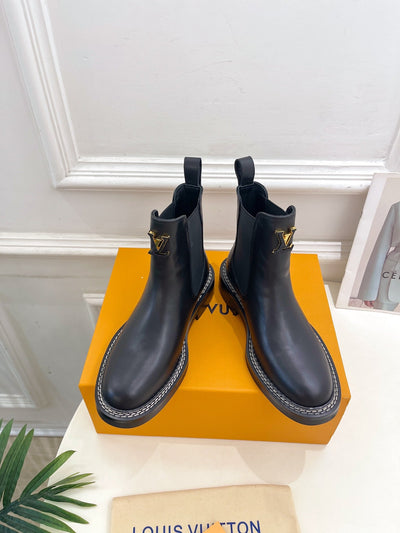 Louis Vuitton new 2025 new high quality VIP1:1 thick sole Chelsea ankle boots collection