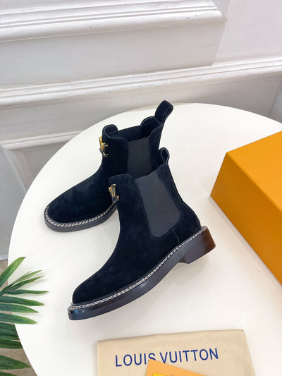 Louis Vuitton new 2025 new high quality VIP1:1 thick sole Chelsea ankle boots collection