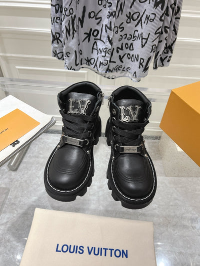 Louis Vuitton new 2025 new high quality VIP1:1 thick sole short boots Martin boots