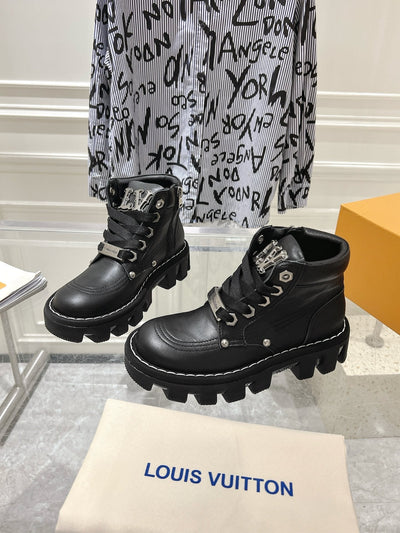 Louis Vuitton new 2025 new high quality VIP1:1 thick sole short boots Martin boots