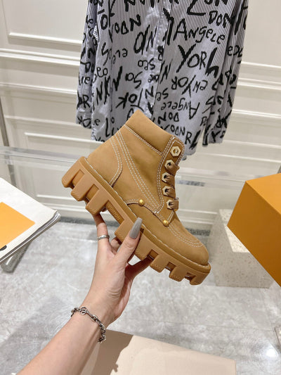 Louis Vuitton new 2025 new high quality VIP1:1 thick sole short boots Martin boots