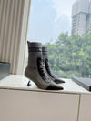 Chan*** 2025 new high quality VIP1:1 autumn and winter British style Chanel elastic knitted short boots