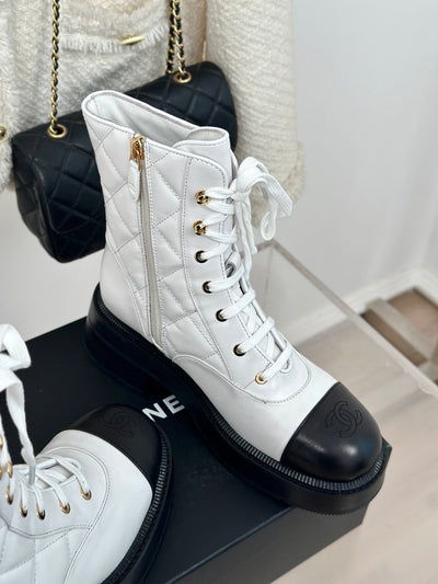 CHANE**2025 autumn and winter new VIP1:1 diamond letter thick heel short boots