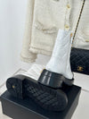 CHANE**2025 autumn and winter new VIP1:1 diamond letter thick heel short boots