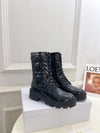 Dio* 2025 autumn and winter new VIP1:1 rattan check motorcycle boots