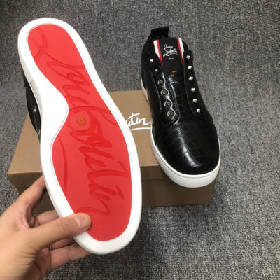 Christia* Loubouti* Red Sole Shoes Men's Black