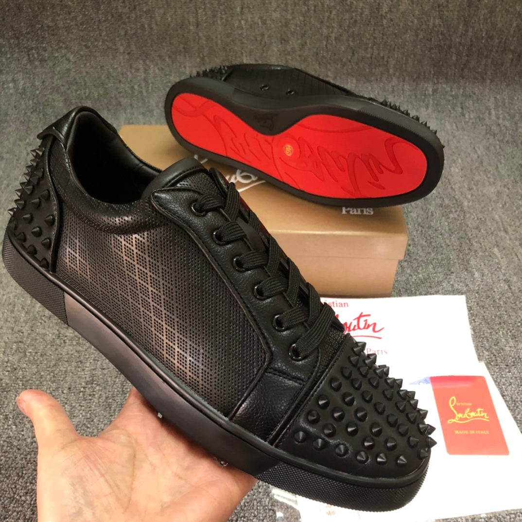 Christia* Loubouti* black men's shoes